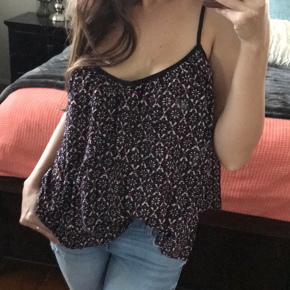 Challis print cami